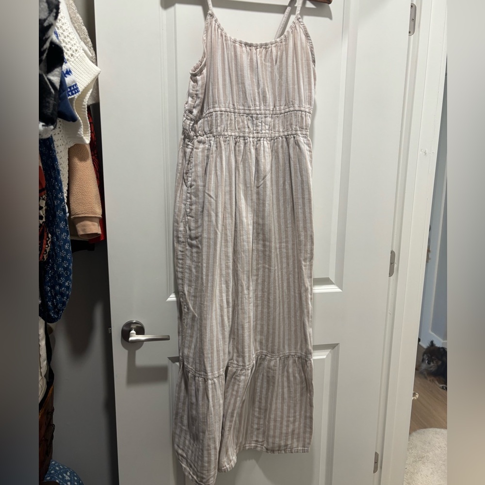 Pact linen maxi dress
